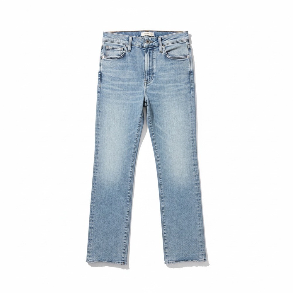 FRAME Le High Straight Jeans | Colorado Light Wash | Size 26 | Raw Hem - Picture 2 of 13
